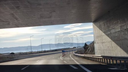 Photo for Road  street highway greece from to  trikala amia cities highway - Royalty Free Image