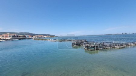 lefkada city in spring season greece greek tourist resort in lefkas island