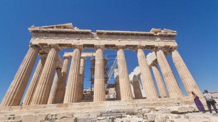 Téléchargez les photos : Parthenon athens greece attraction touristique en europe détails de l'acropole - en image libre de droit