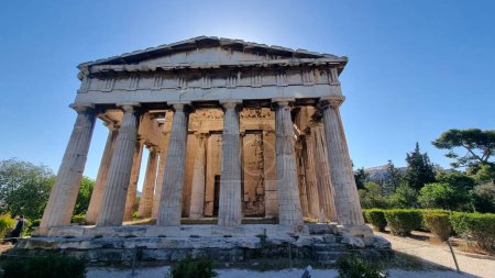 hephaestus templo en athens agora antigua atracción turística griega