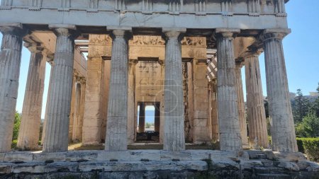 hephaestus temple in athens ancient agora greece touristic attraction