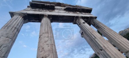 roman forumn ancient roman agora  in athens greece travel destination