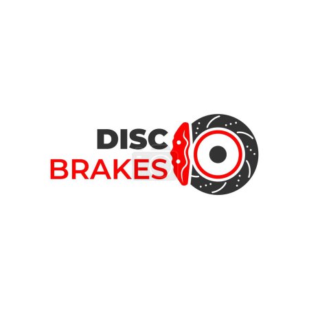 Illustration for Disc brake vector illustration logo design - Royalty Free Image