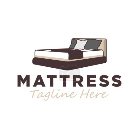 spring bed mattress logo design