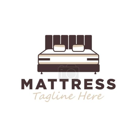spring bed mattress logo design