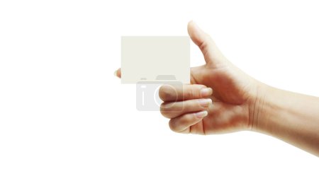 Foto de Primer plano del papel de mano en mano aislado - Imagen libre de derechos