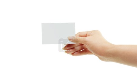 Foto de Primer plano del papel de mano en mano aislado - Imagen libre de derechos