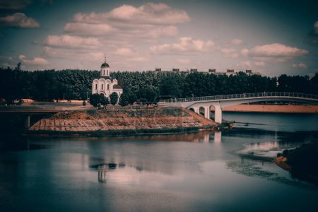 Photo for Chapel on the banks of the Volga. - Royalty Free Image