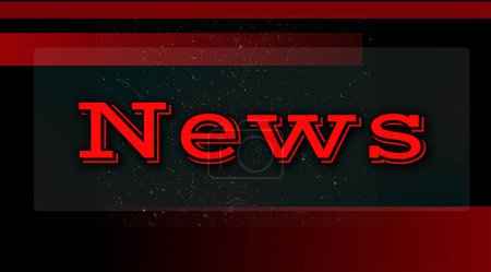 Téléchargez les photos : Le mot news en grosses lettres rouges sur fond noir - en image libre de droit