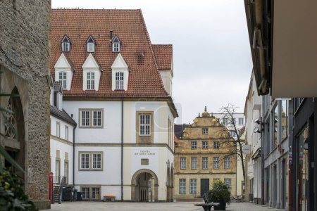 Foto de Antigua arquitectura de la ciudad de Bielefeld en Alemania. Foto de alta calidad - Imagen libre de derechos