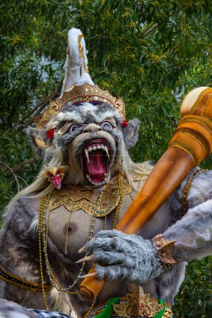Photo for Ogoh-ogoh in Bali, Indonesia. Ogoh-ogoh are statues built for the Ngrupuk parade, which takes place on the eve of Nyepi day in Bali, Indonesia. A Hindu holiday marked by a day of silence. - Royalty Free Image