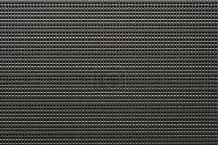 Photo for Black speaker lattice background or texture, close up. Abstract metallic mesh texture pattern for background - Royalty Free Image