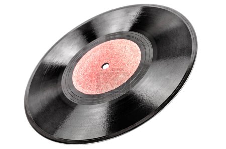 Photo for Retro vinyl disk isolated on white background - Royalty Free Image