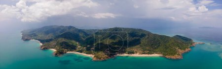 Insel Koh Lanta mit wunderschönem Panorama aus der Vogelperspektive Krabi Provinz, Thailand, Asien