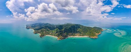 Isla Koh Lanta con hermosa vista panorámica de pájaro Provincia de Krabi, Tailandia, Asia