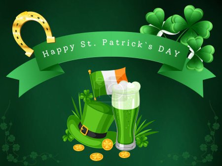 Téléchargez les photos : Joyeux St. Patricks carte de jour - en image libre de droit