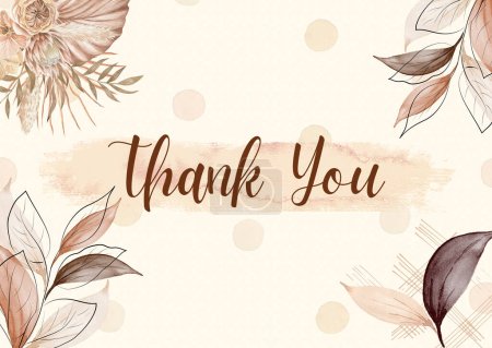 Photo for Thank you Card Template - Royalty Free Image