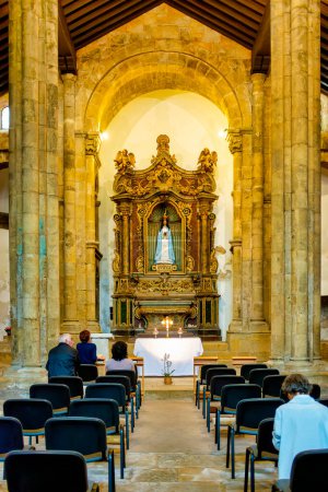 Photo for Interior of the Igreja de Santiago, Coimbra, Portugal - Royalty Free Image