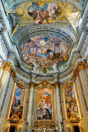 Photo for Interior of the Church of St. Ignatius of Loyola at Campus Martius, Rome, Italy - Royalty Free Image