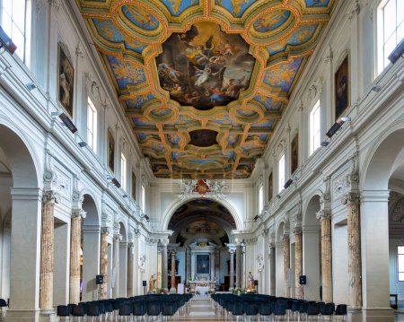 Photo for Interior of the church of Santa Anastasia al Palatino, Rome, Italy - Royalty Free Image