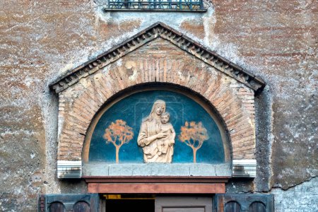 Photo for Lunette of the Church of Santa Maria in Cappella, Rome, Ital - Royalty Free Image