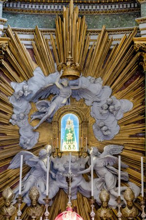 Photo for Main altar of the Church of San Salvatore in Lauro, Rome, Italy - Royalty Free Image