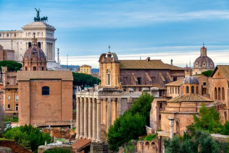 Blick auf das Forum Romanum, Rom, Italien