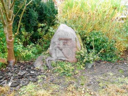 Foto de The founding stone of Claweshagen 1271 - Imagen libre de derechos