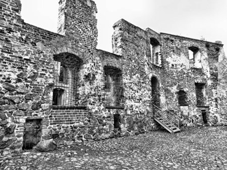 Photo for The ruins of the Crooked House on the hilltop castle from the Middle Ages - Royalty Free Image