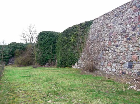 Historic city wall from the Middle Ages