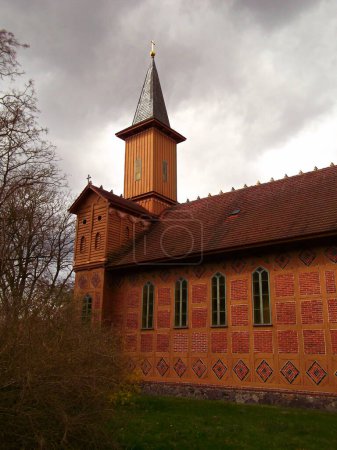 Iglesia evangélica luterana de entramado de madera