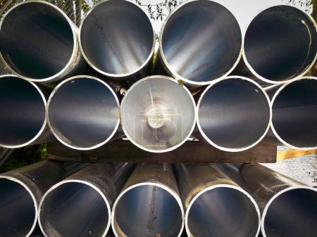 Steel pipe for jetty construction