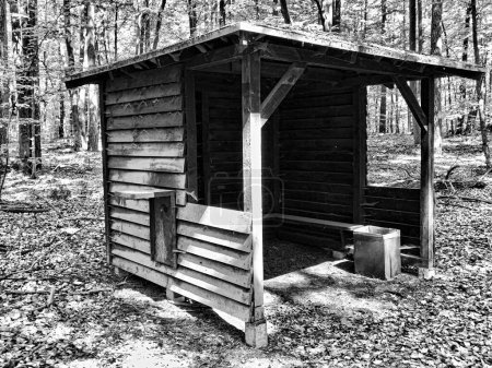 Shelter for hikers in the Uckermark