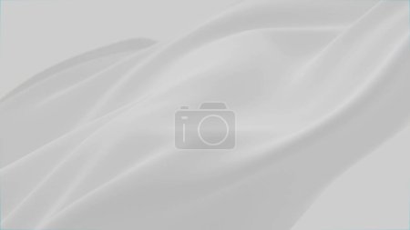 Téléchargez les photos : Abstraite tendresse fond de soie blanche tissu vague de luxe tissu de couleur pastel satin. Lait liquide vague aqua éclaboussure, texture fluide ondulée. Matière flottante. 3D annonces animation motion design fond d'écran - en image libre de droit