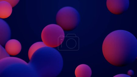 Foto de Metaverse 3d render morphing animation pink purple abstract metaball metasphere bubbles art sphere blue background backdrop vr space moving meta balls shapes motion design fluid liquid blob - Imagen libre de derechos