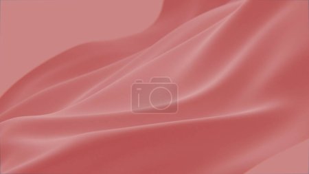 Foto de Ternura abstracta fondo de seda roja tela de onda de lujo tela de color pastel satinado. Aguamarina sedosa salpicadura de onda líquida, textura de fluido ondulado. Material suave revoloteando. 3D animación movimiento diseño fondo de pantalla - Imagen libre de derechos