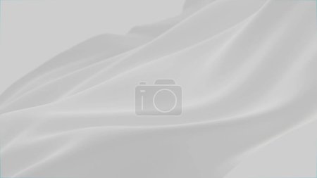 Foto de Ternura abstracta fondo de seda blanca tela de onda de lujo tela de color pastel satinado. Salpicadura de agua de onda líquida de leche, textura de fluido ondulado. Material de aleteo. Anuncios 3D animación movimiento diseño fondo de pantalla - Imagen libre de derechos