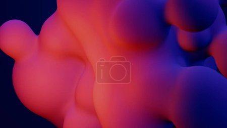 Metaverse 3d render morphing animation pink purple abstract metaball metasphere bubbles art sphere blue background backdrop vr space moving meta balls shapes motion design fluid liquid blob