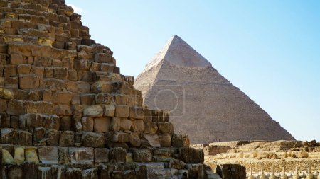 Foto de Pirámide de Khafre (Chephren) en Giza, Egipto - Imagen libre de derechos