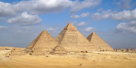 Photo for Pyramids of Giza in Cairo Egypt - Royalty Free Image
