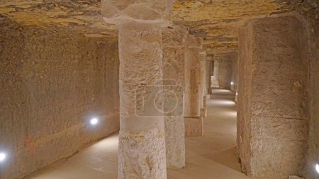 Inside of the Step Pyramid of Djoser in the Saqqara, Cairo, Egypt