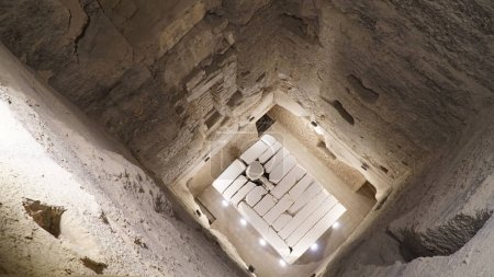 Inside of the Step Pyramid of Djoser in the Saqqara, Cairo, Egypt