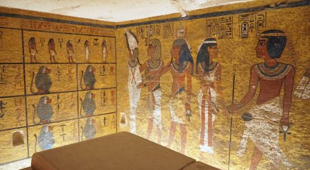 Foto de Tumba de Tutankamón (KV62) en el Valle de los Reyes, Luxor Egipto - Imagen libre de derechos