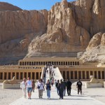 The Temple of Hatshepsut in Egypt Near The Valley Of The Kings. Luxor, Egypt - February 4, 2024. 