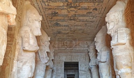 Détails habitacle de Abu Simbel. Le Grand Temple de Ramsès II.