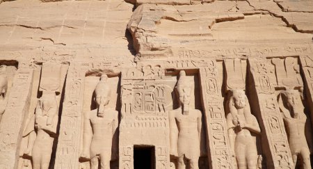 Der kleine Tempel Abu Simbel, Ägypten. Der Tempel der Hathor und Nofertari.