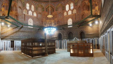 Mausoleum von Imam Al Shafi 'i. Grab (Grab) und Moschee von Imam Shafi in der Stadt der Toten, Kairo, Ägypten.