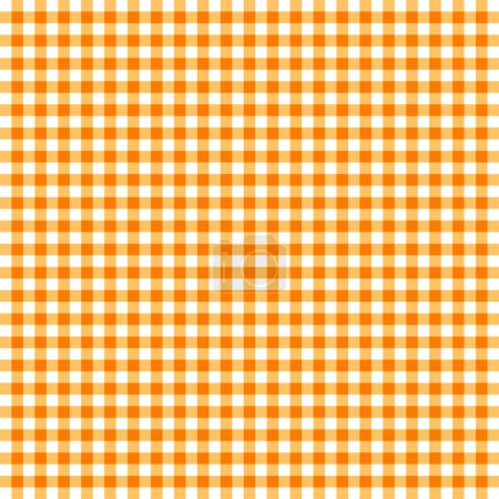 Illustration for Orange tablecloth seamless pattern - Royalty Free Image