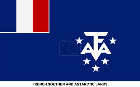 Flag of FRENCH SOUTHEN AND ANTARCTIC LANDS, FRENCH SOUTHEN AND ANTARCTIC LANDS national flag