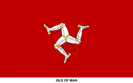 Flagge der ISLE OF MAN, ISLE OF MAN Nationalflagge
